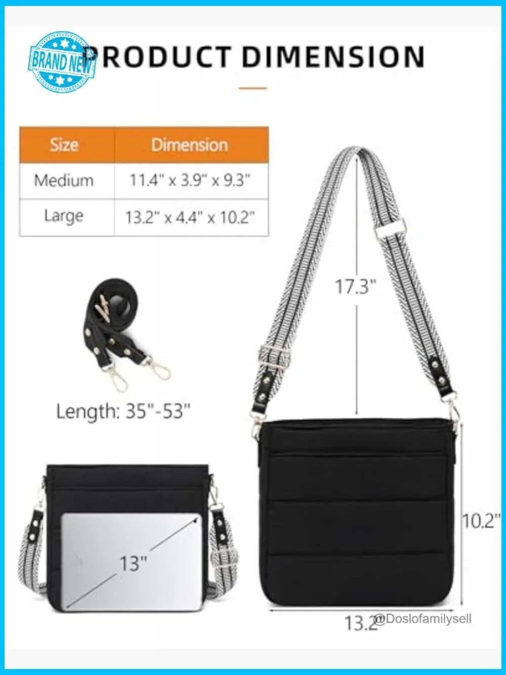 Puffer Quilted Crossbody Hobo Bag with Detachable Straps and Coin Wallet